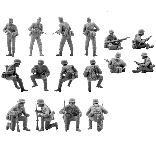 ICM German Tank Riders Model Kit...