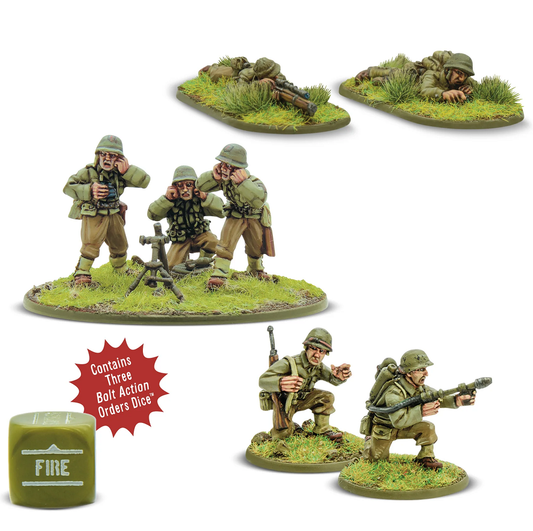 A set of seven unpainted 28mm re...