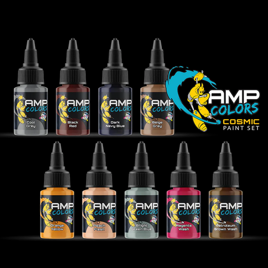 22ml bottles of AMP Colours Cosm...