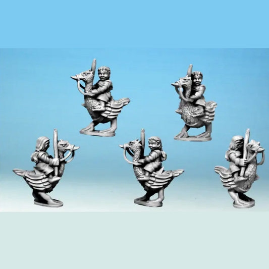 Hairfoot Jouster Riding a Goose....