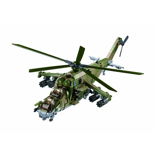 Boxed model kit of a Mi-24S heli...