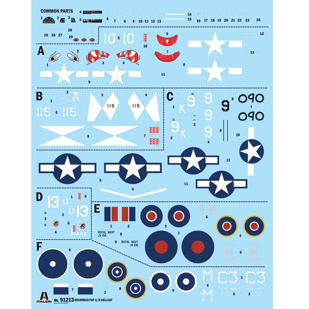 Italeri F6F-3 / 5 Hellcat | 1:72 Scale
