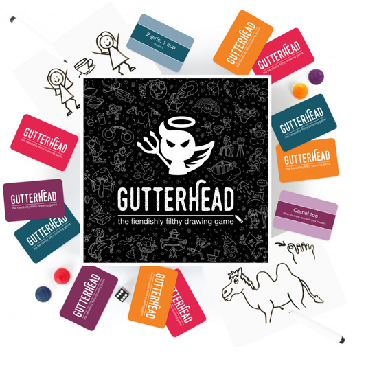 Gutterhead adult party game with...