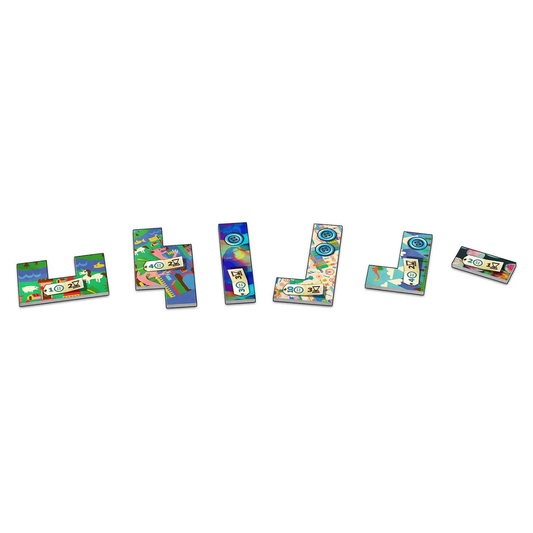 Patchwork board game box with co...