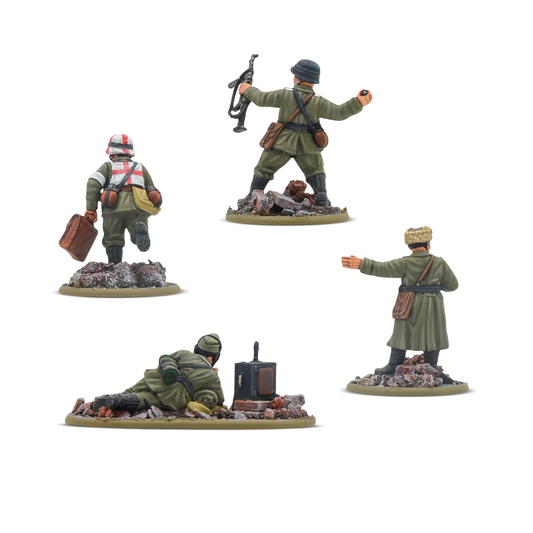 Set of four resin miniatures for...