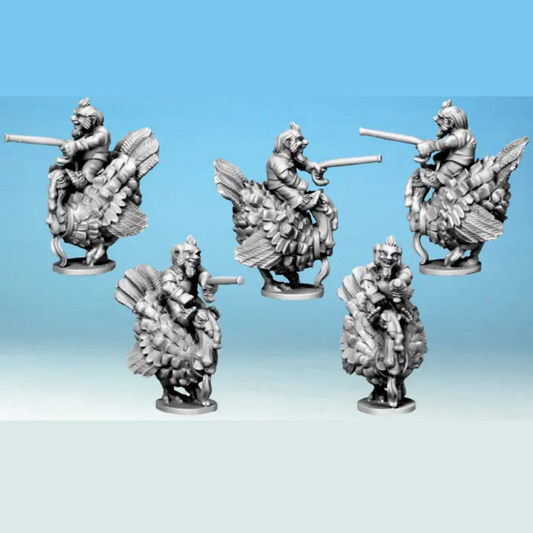 Hairfoot Jouster Riding a Turkey...