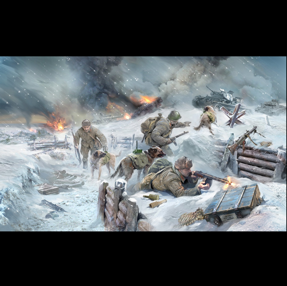 Zvezda Soviet Tank Hunters with Dogs WW2 | 1:35 Scale