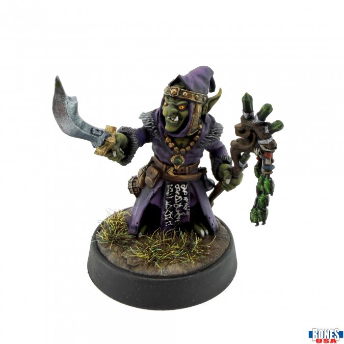 30321 Grizzik and Stenchley Goblin Wizard and Skunk Familiar - Reaper Bones USA