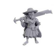 Unpainted miniature of a female ...