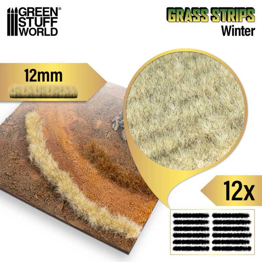 Winter Grass Strips 12mm - Green...