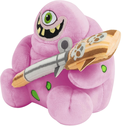 6.5" plush toy of a pink Nu...