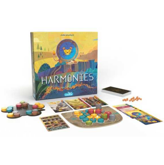 Harmonies board game with 3D lan...