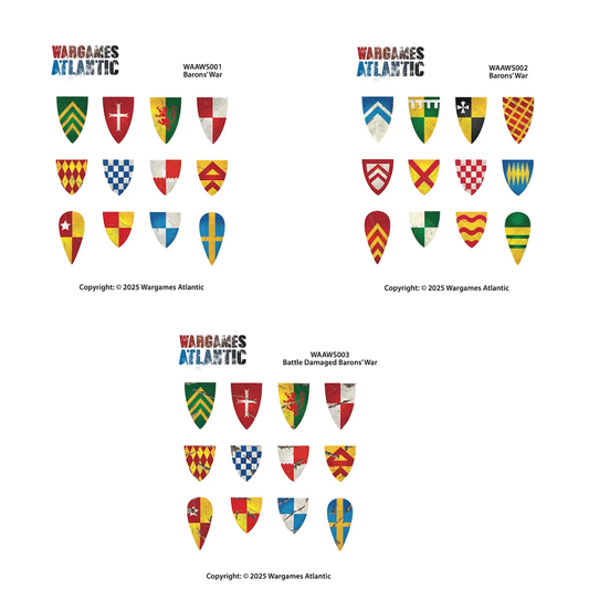 Barons’ War Shield Decals by War...