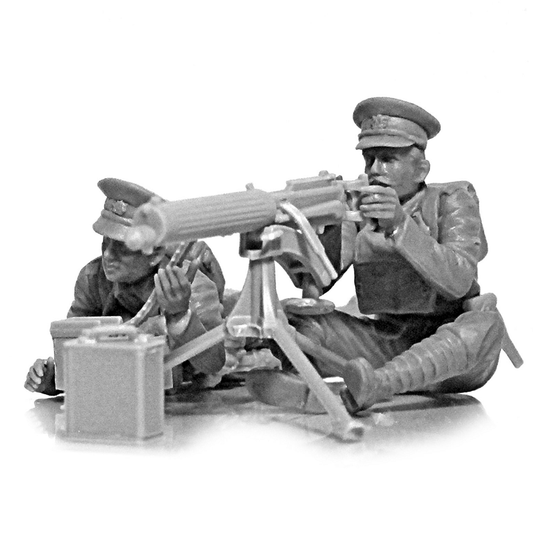WWI British Vickers MG Crew A 1:...
