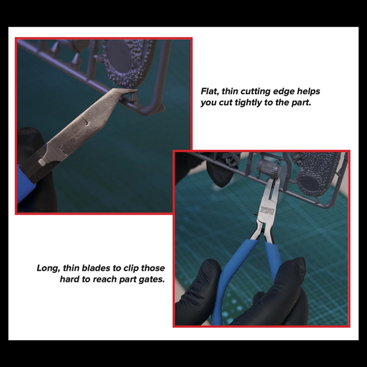 Hard plastic clippers with Warga...