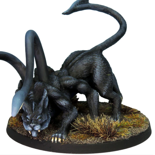 Six-legged muscular feline minia...