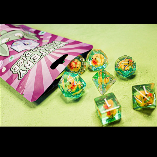 Filled Mystery Dice Sets. A surp...