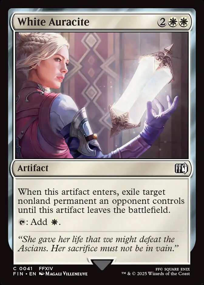 White Auracite Final Fantasy #041