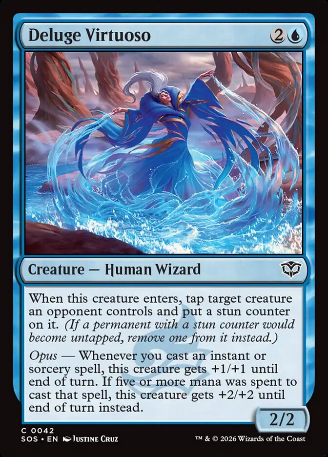 Deluge Virtuoso Secrets of Strixhaven #042Card Front
