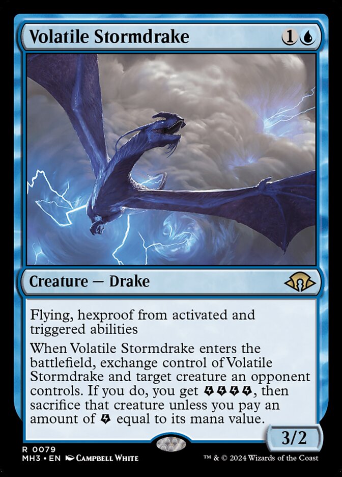 Volatile Stormdrake MTG Single | MH3 #079