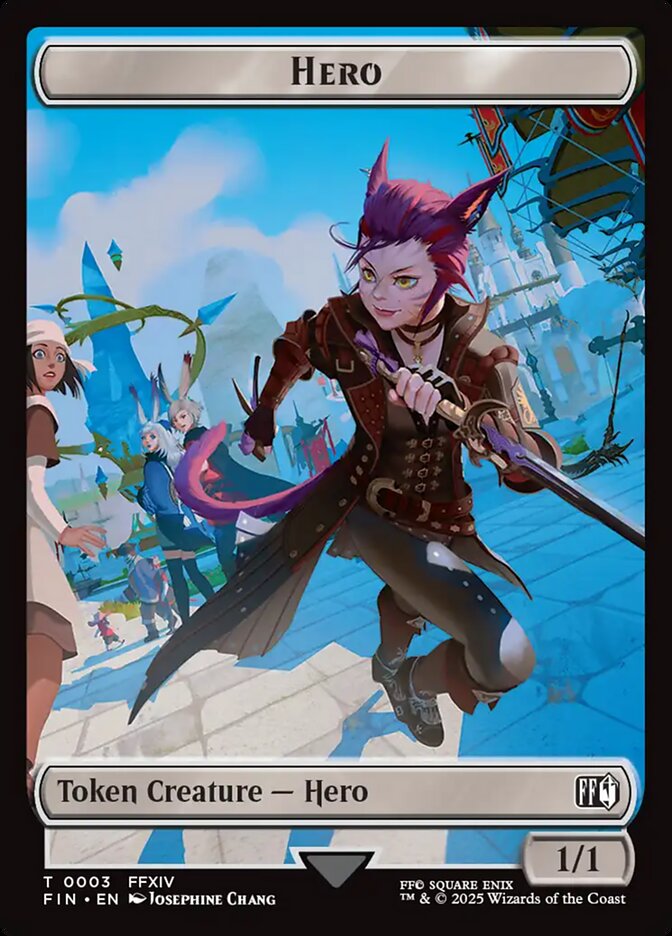 Final Fantasy Hero Token #003 Card Front