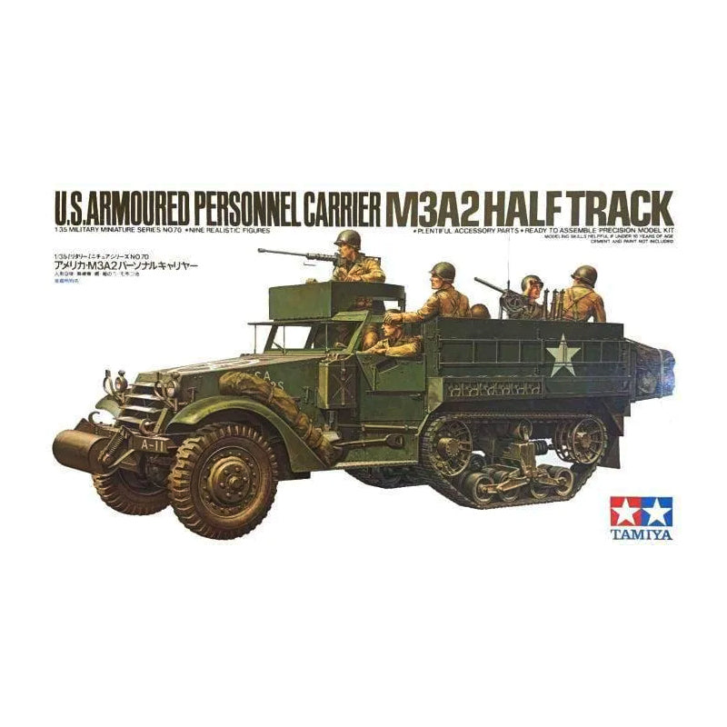 U.S. M3A2 Personnel Carrier Halftrack - Tamiya 1/35 Scale Model