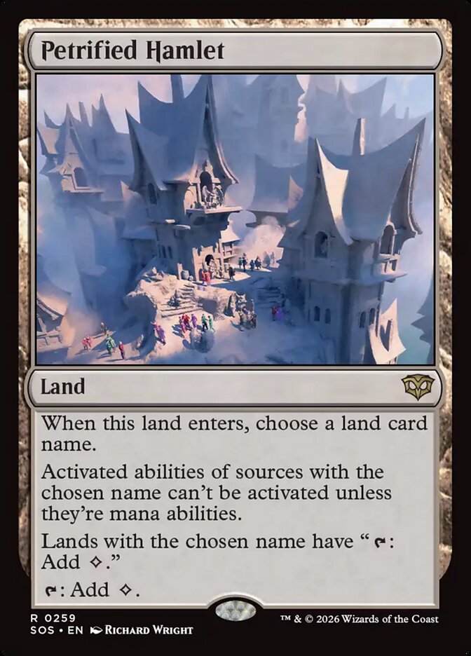 Petrified Hamlet Secrets of Strixhaven #259Card Front