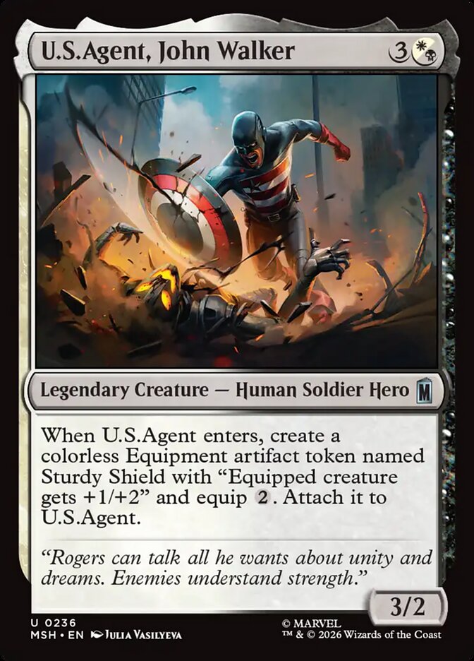Marvel Superheroes U.S.Agent, John Walker Card Front
