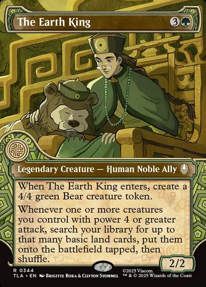 Elemental Frame The Earth King Avatar The Last Airbender #344 MTG Single Card Front