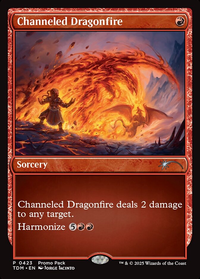 Promo Channeled Dragonfire Tarkir Dragonstorm #423
