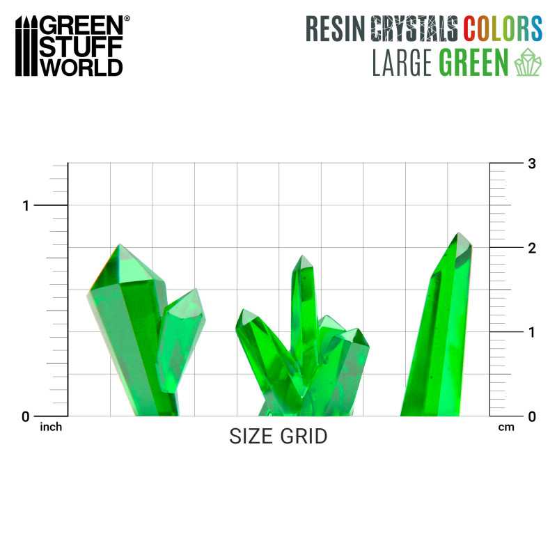 Green Large Resin Crystals - Green Stuff World