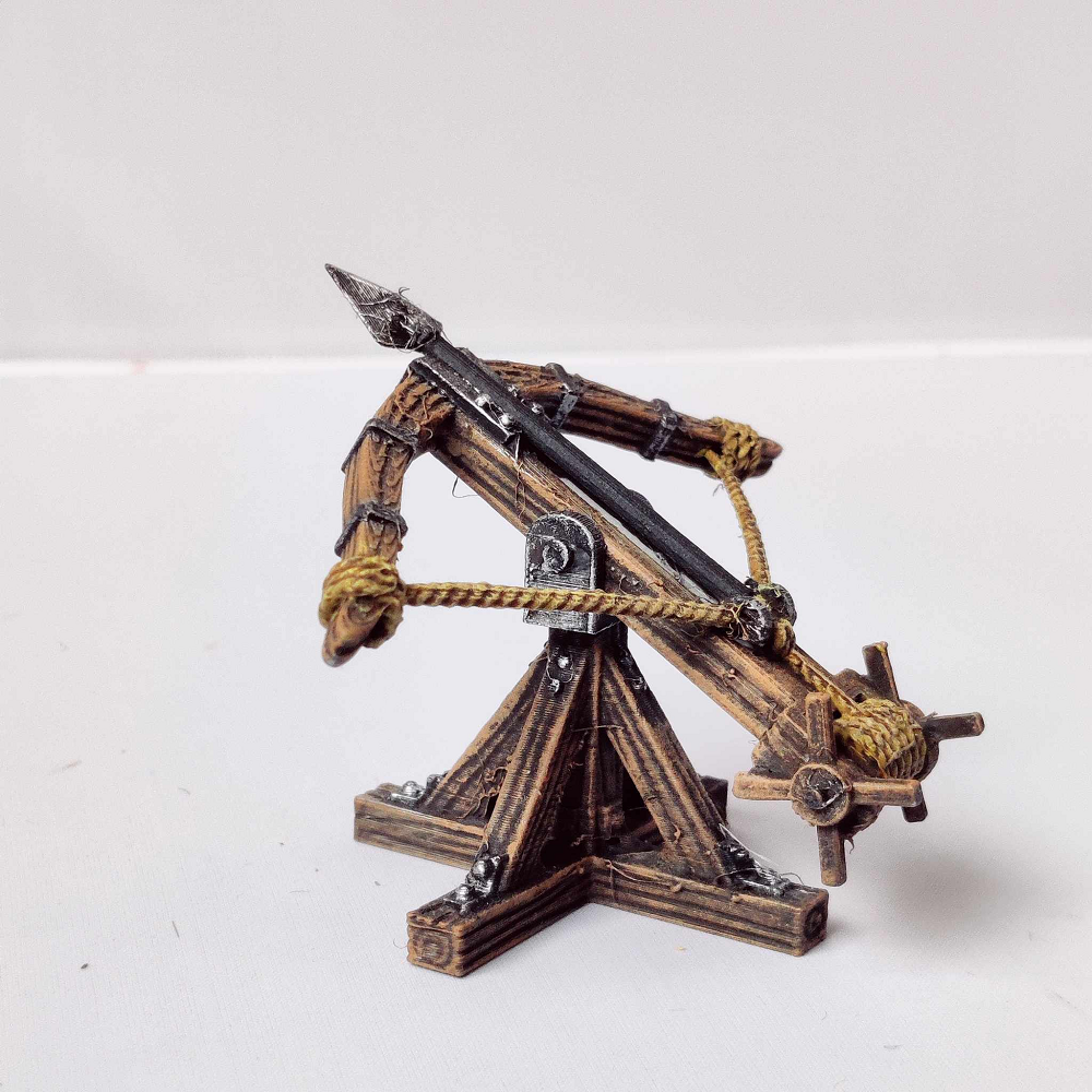 A Ballista design A by Iron Gate Scenery in 28mm scale produced in resin and sculpted by Fat Dragon Games representing a wooden weapon for<span style="font-size: 0.875rem;" data-mce-style="font-size: 0.875rem;"> your tabletop gaming, RPGs and hobby dioramas. </span>