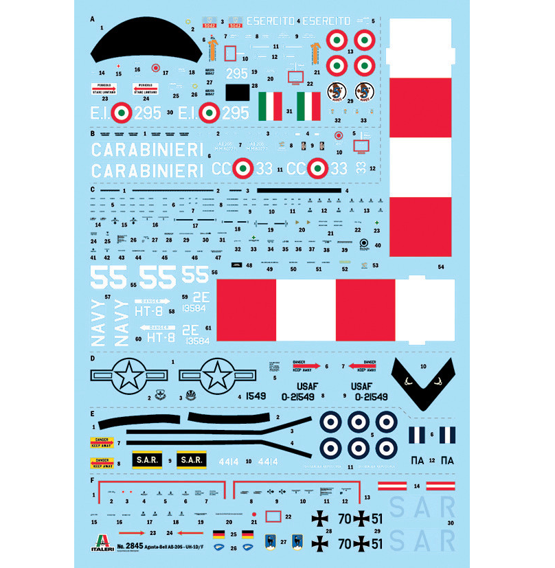 Italeri AB.205 UH-1D - 1:48 Scale Model Kit