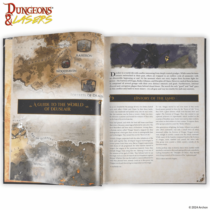 The World Of Deuslair RPG Campaign - Hardback
