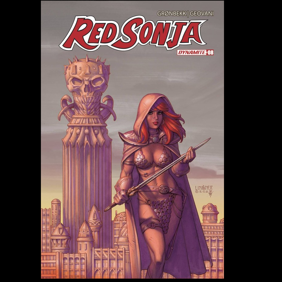 Red Sonja #8 from Dynamite Comics written by Torunn Gronbekk with art by Walter Geovani and cover art C.
