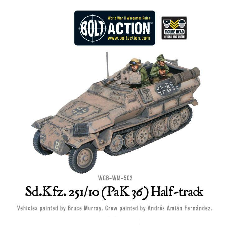 Sd.Kfz 251/10 (PaK 36) Half-Track - Bolt Action