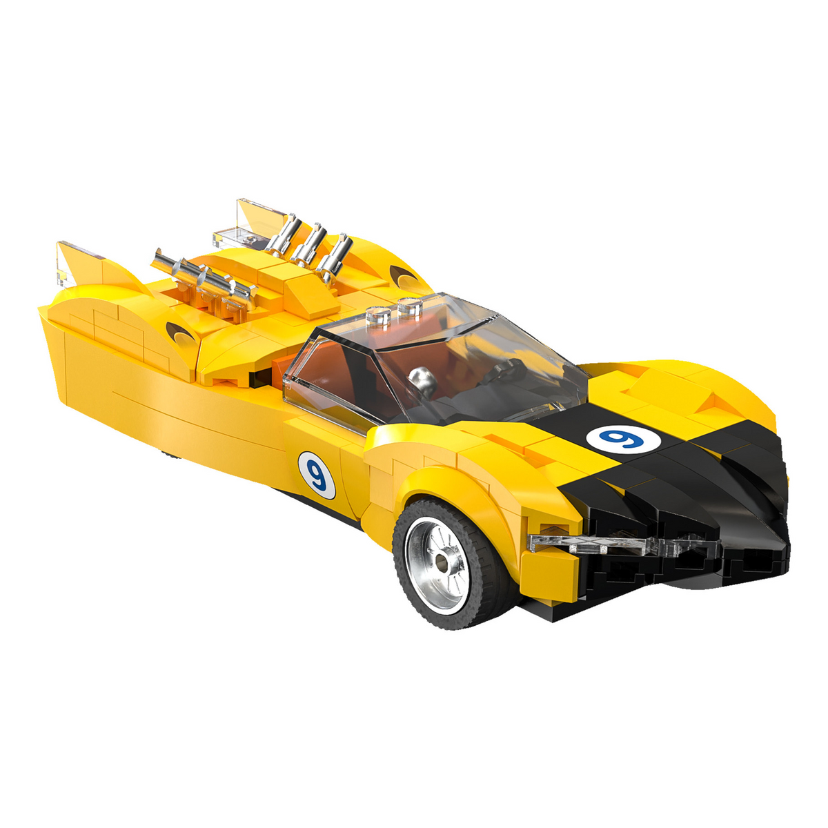 CaDA Speed Racer Shooting Star Car - 1:24 Scale Building Brick Model Kit