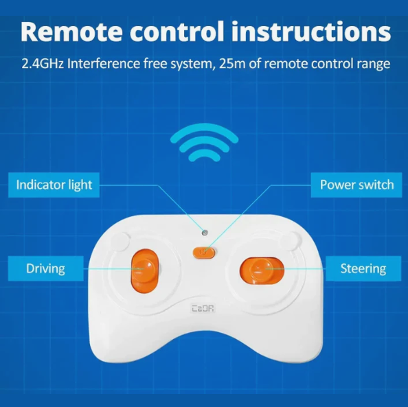 Blue Knight Sports Car - CaDA RC Brick Model Kit