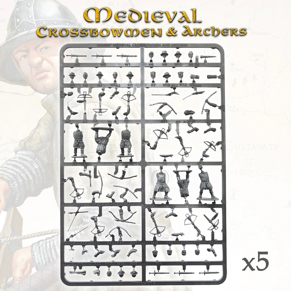 Victrix Medieval Crossbowmen & Archers – 28mm Hard Plastic Miniatures