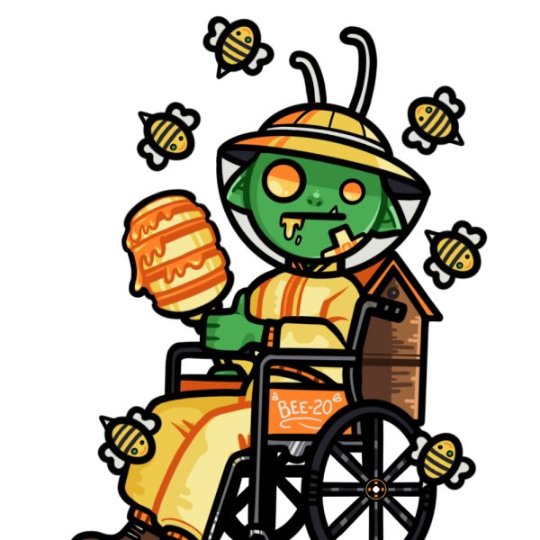 Dice Goblin Beekeeper - RPG Dice Set with Mini Dice Bag & Sticker