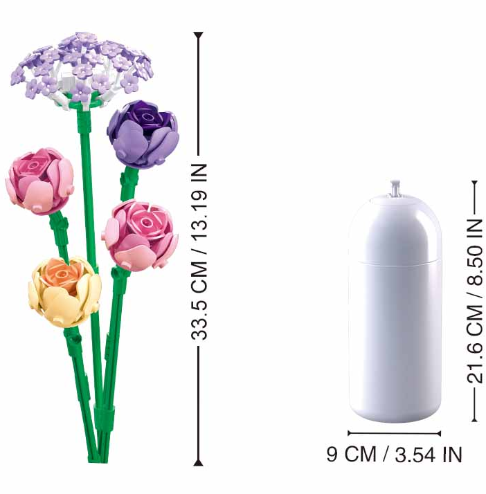 Sluban Peony Flower Brick Kit - Pleyerid