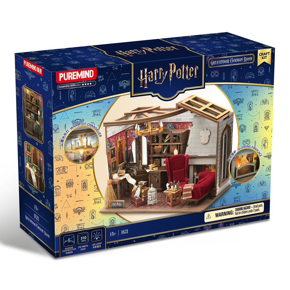 Harry Potter Gryffindor Common Room - PureMind Wooden Model Kit