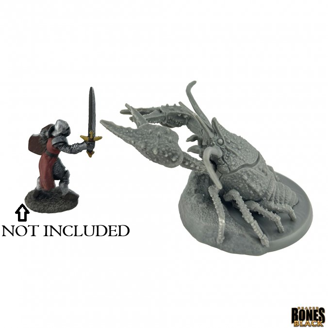 44317 Monstrous Crayfish (Large) - Reaper Bones Black