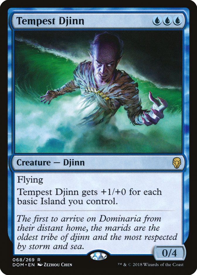 Tempest Djinn Dominaria #068