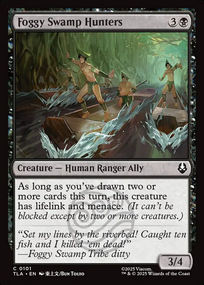 Foggy Swamp Hunters Avatar The Last Airbender #101 MTG Single Card Front