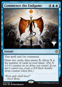 Commence the Endgame Foil Planeswalker Promo - WAR 045