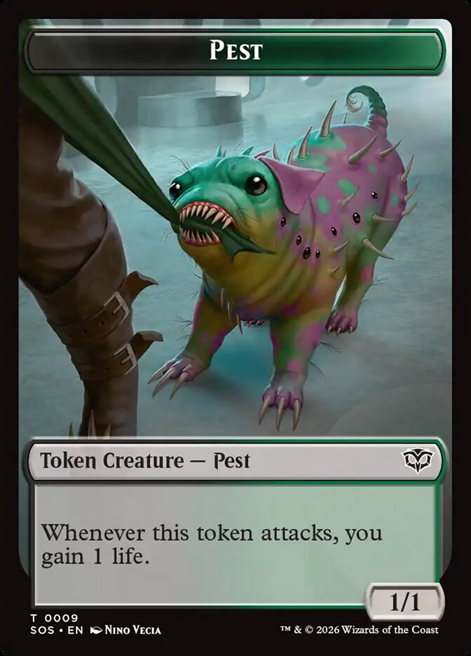 Pest Secrets of Strixhaven Token #009Card Front