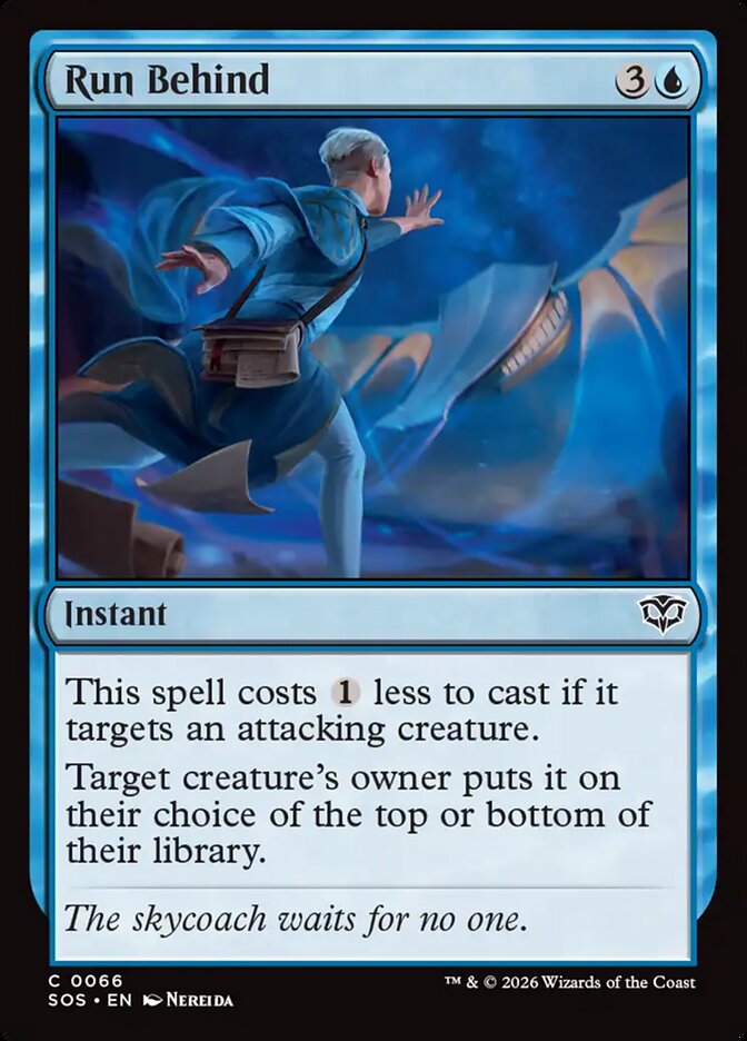Run Behind Secrets of Strixhaven #066Card Front