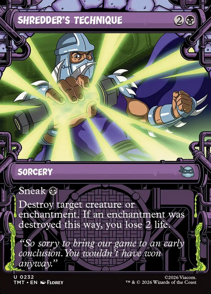 Shredder's Technique Sewer Frame #232