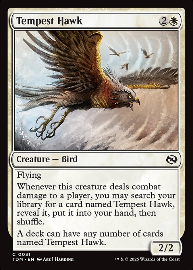 Tempest Hawk Tarkir Dragonstorm #031